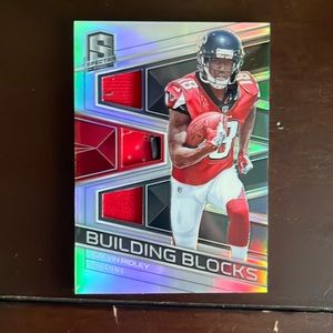 Calvin Ridley 2018 Spectra Rookie Building Blocks Jersey Patches Atlanta